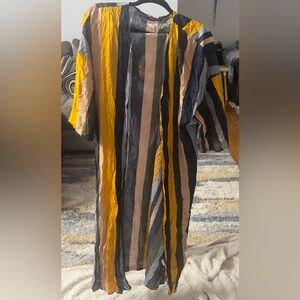 Colorful Striped Maxi Dress